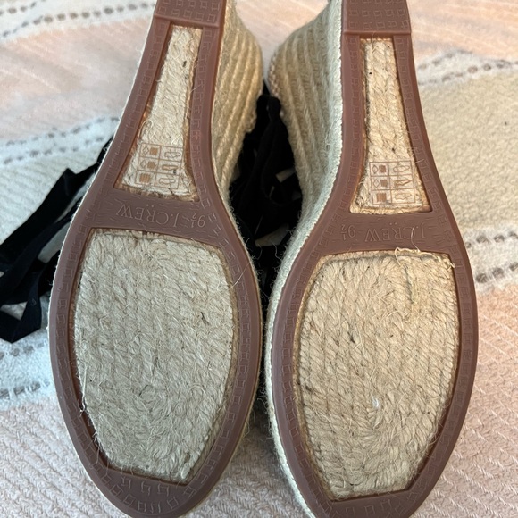 New Espadrille ssandqls anky wrap wedges J.Crew 9 1/2, black. - Picture 3 of 5